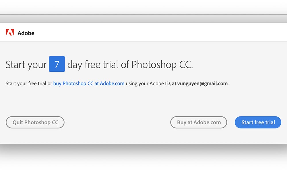 photoshop trial version for mac